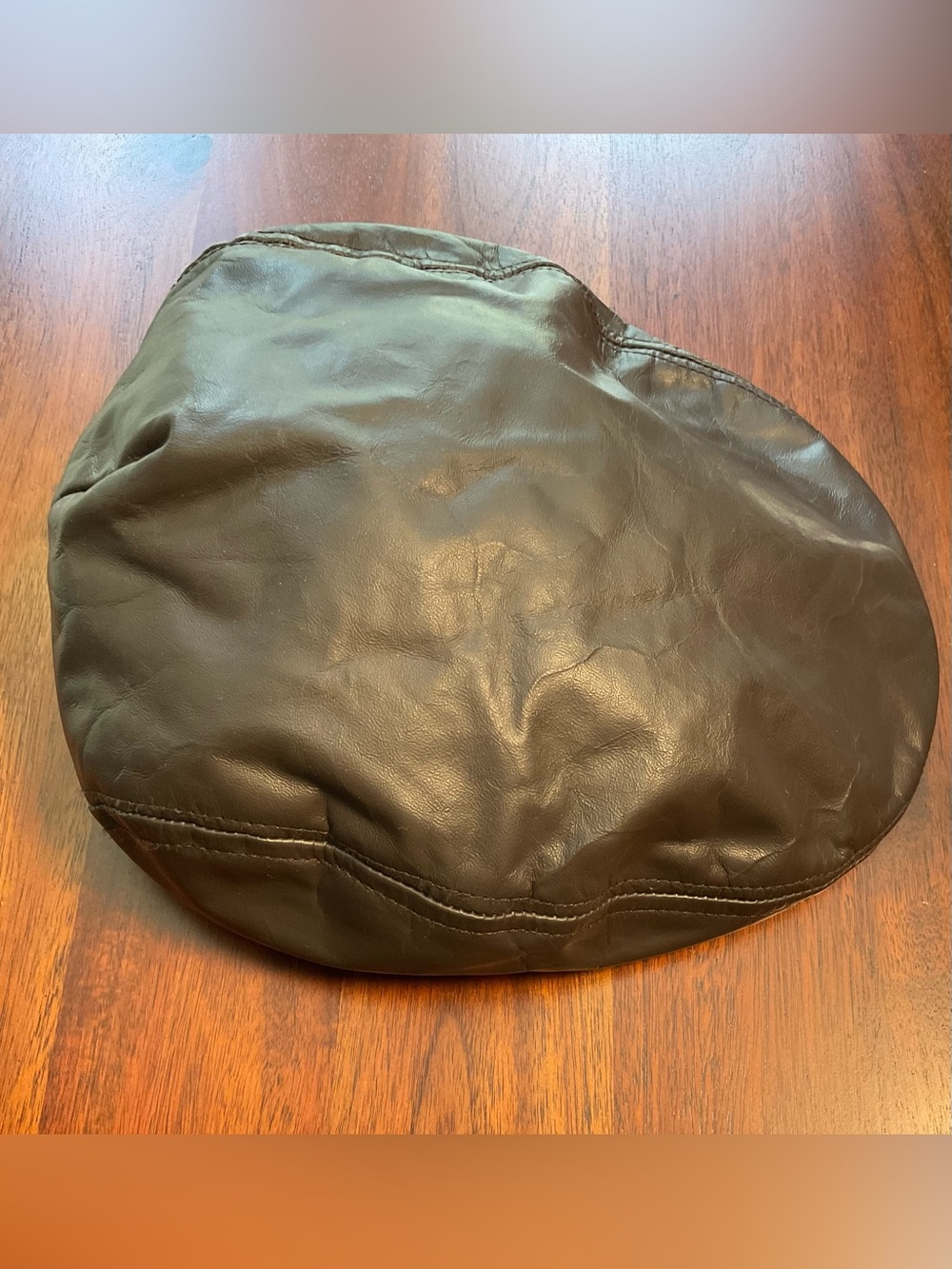 Vintage Capas NY Leather Newsboy Hat